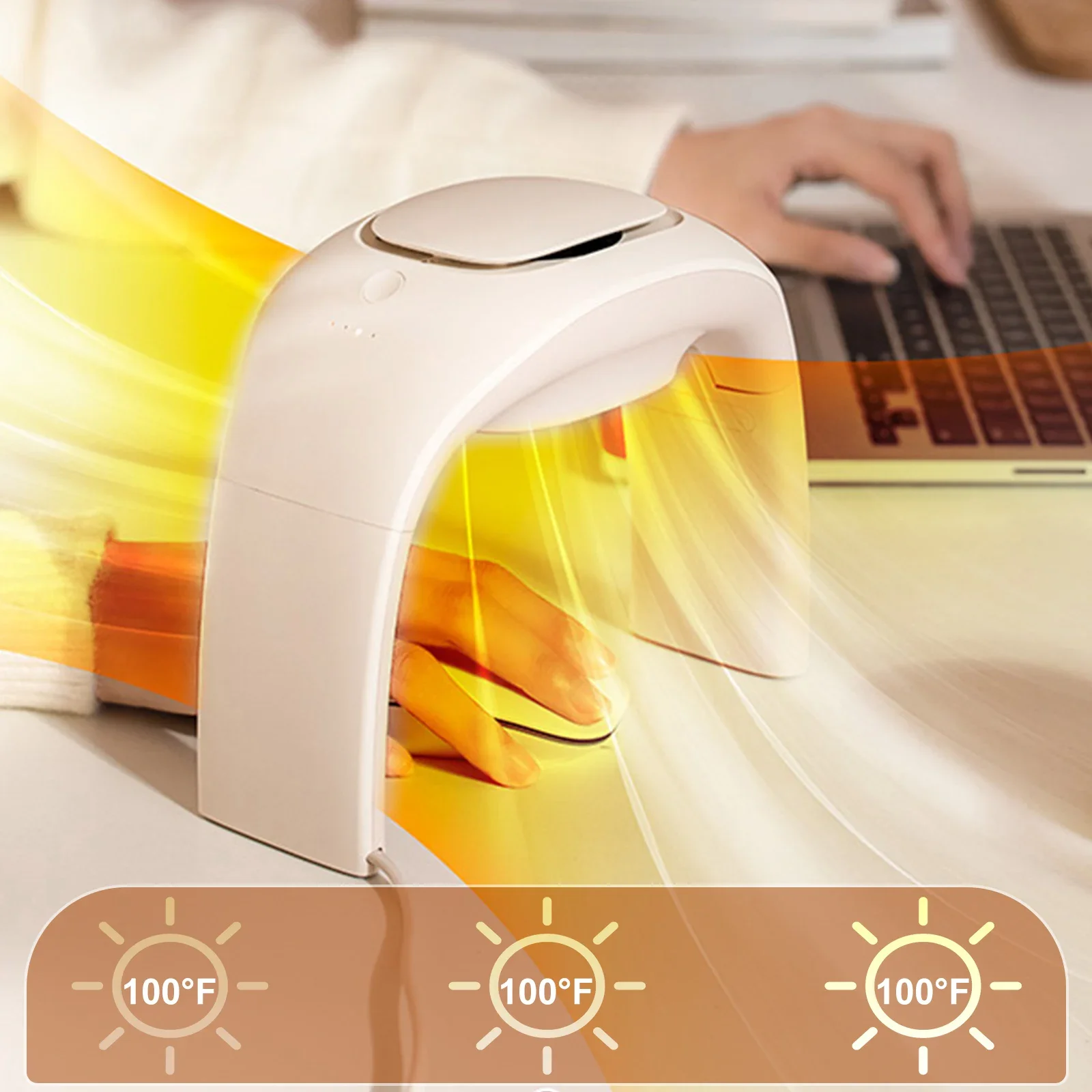 Office And Tech - เครื่องทำความร้อนมือแบบพกพา Eary เทคโนโลยีสูง สำหรับฤดูหนาว ใช้ในบ้าน สำนักงาน