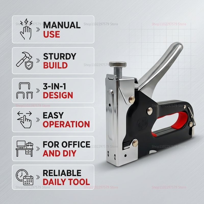 Electric Stapler Heavy - ชุดเครื่องเย็บกระดาษแบบหนัก 3 in 1 พร้อมลวดเย็บ 3000
