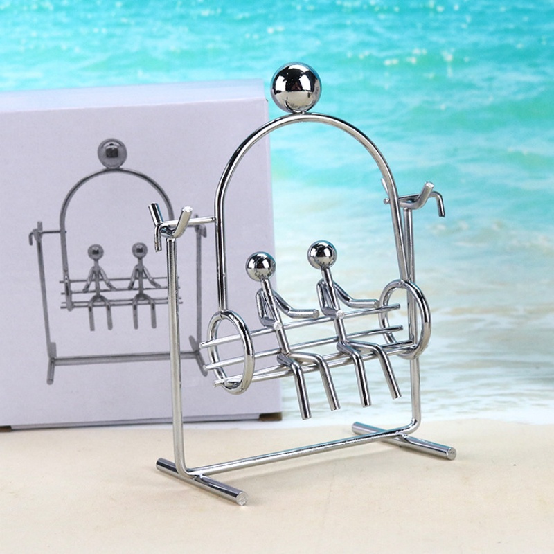 Office Tech - ของตกแต่งโต๊ะทำงาน/บ้าน ของขวัญสำหรับเด็ก ชุดของเล่นแกว่งตัวแบบ Kinetic Art 1