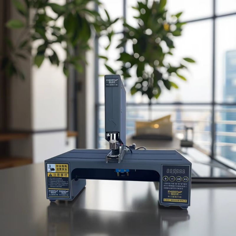 Electric Stapler Heavy - เครื่องเย็บกระดาษลมอัตโนมัติไฟฟ้าอัจฉริยะสำหรับงานหนักแบบสามหัว ความเร็วสูง 300 รอบต่อนาที
