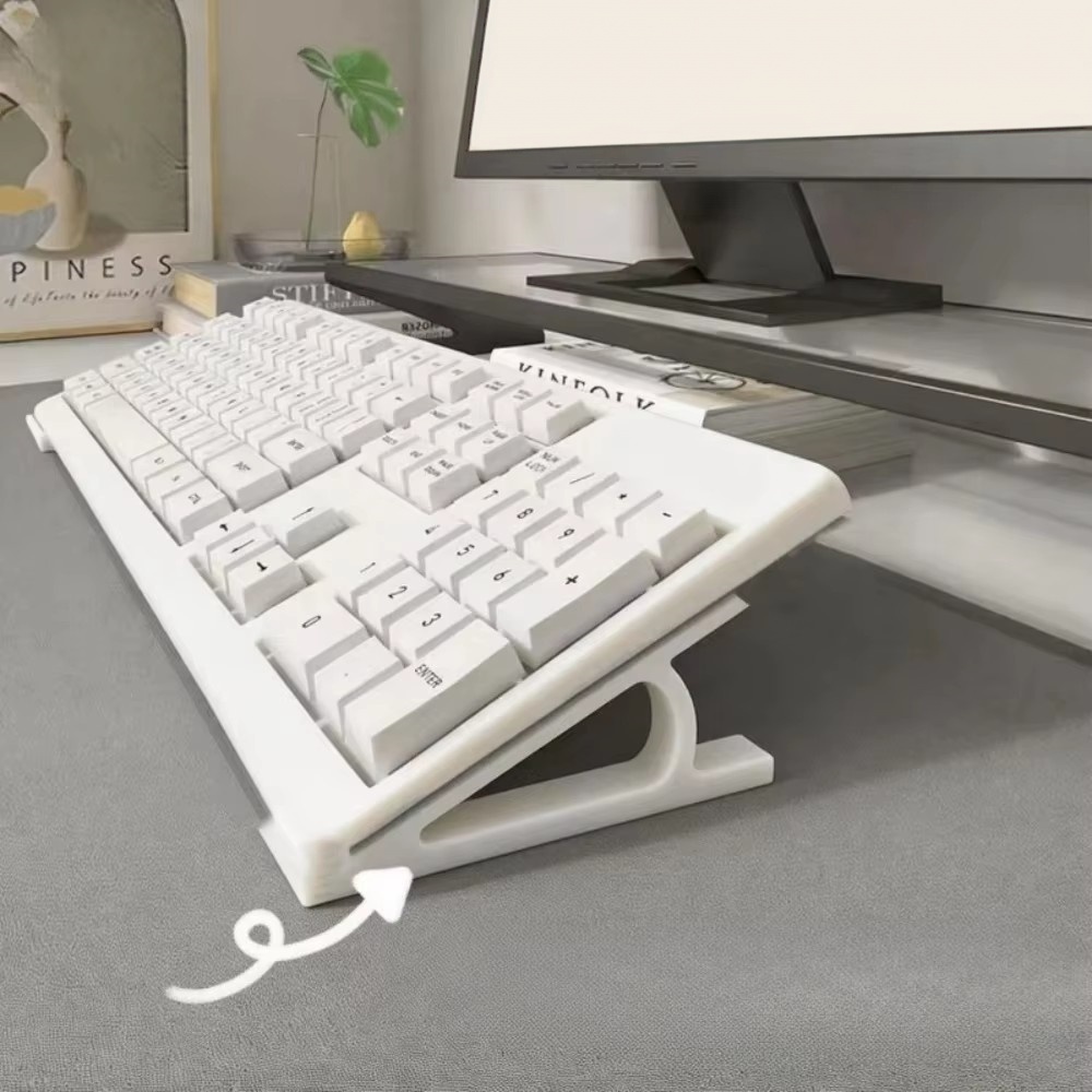 Office Technology - 2pc Ergonomic Keyboard Riser สำหรับการตั้งค่าการเล่นเกมในสำนักงาน ขาตั้งคีย์บอร์ด