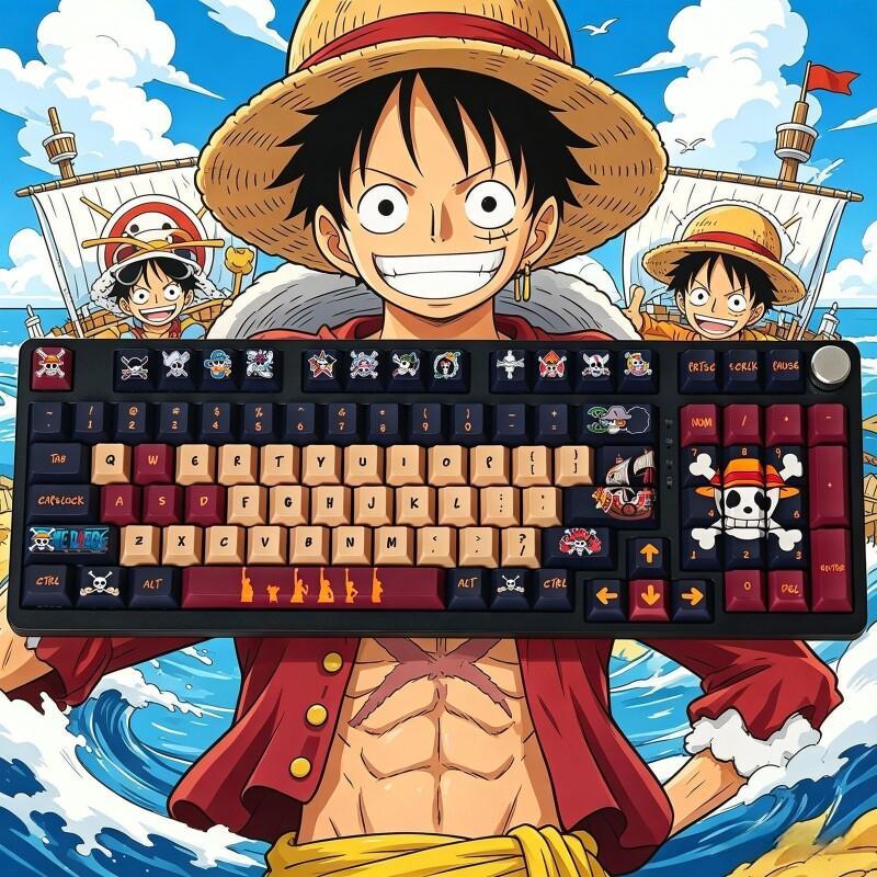 Office Tech - ชุดคีย์แคป BANDAI One Piece Monkey D.
