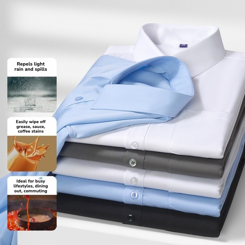 เสื้อเชิ้ตแขนยาวกันน้ำและกันน้ - Office And Tech บทวิจารณ์และราคา