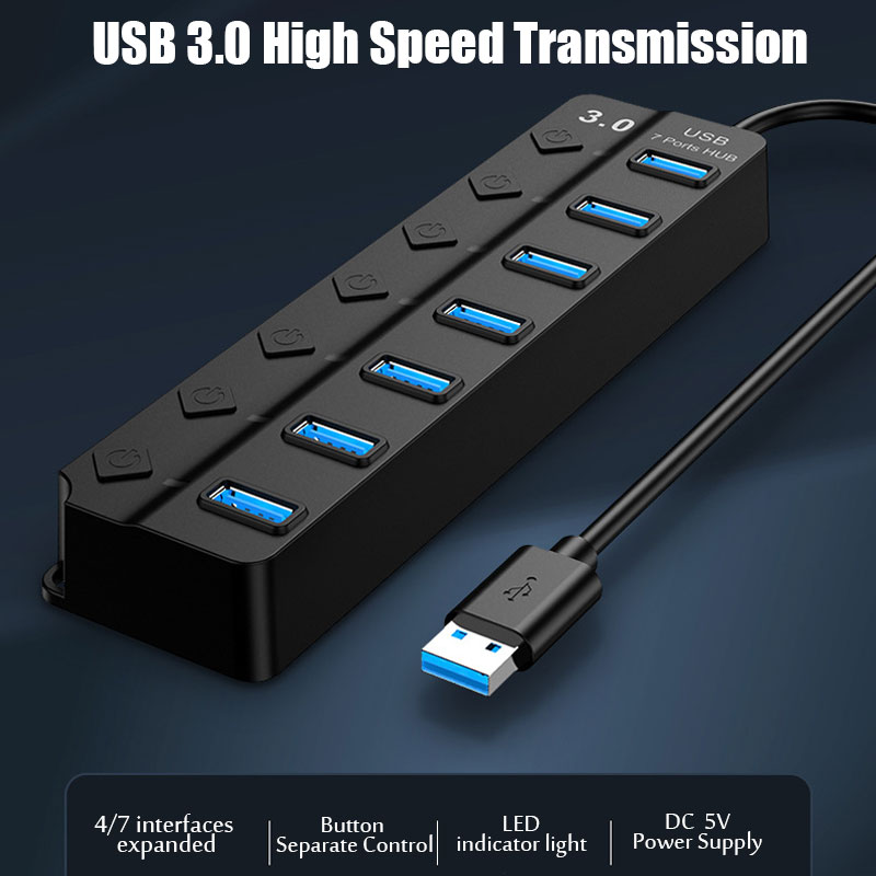 ฮับ USB USB 3.0 อะแดปเตอร์แปลง - Multi Port Usb Hub บทวิจารณ์และราคา