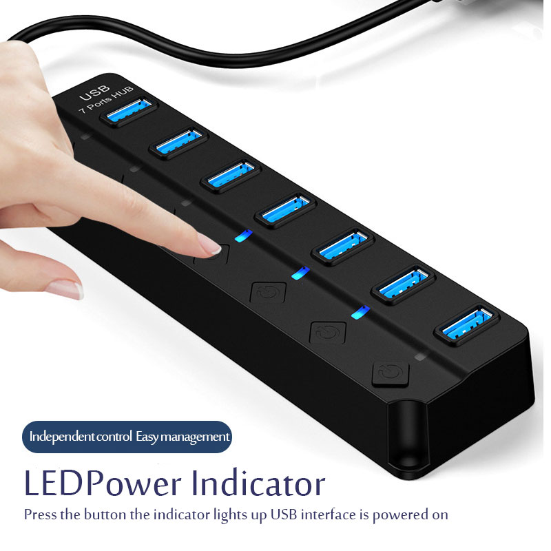 ฮับ USB USB 3.0 อะแดปเตอร์แปลง - Multi Port Usb Hub บทวิจารณ์และราคา