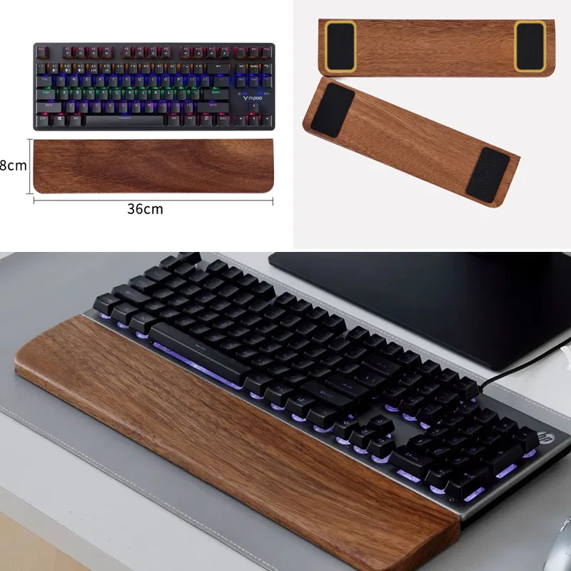 ที่พักข้อมือไม้แท้สำหรับคีย์บอ - Office Tech บทวิจารณ์และราคา