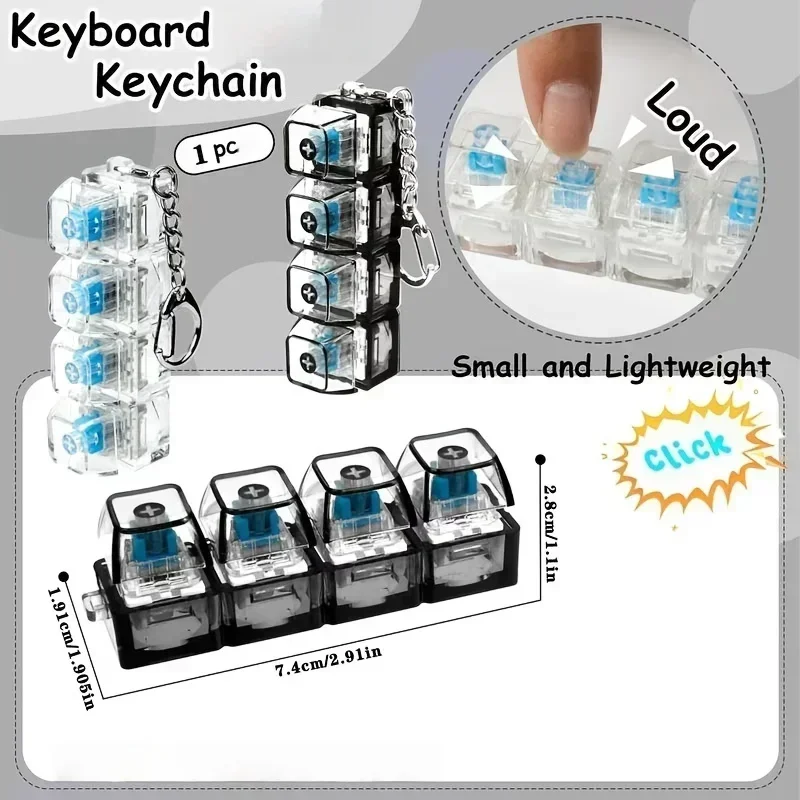 พวงกุญแจ LED 1 ชิ้น รูปปุ่มคีย - Office Tech บทวิจารณ์และราคา